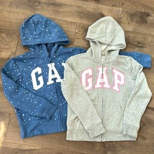 2 NWOT girls zip up sweatshirts